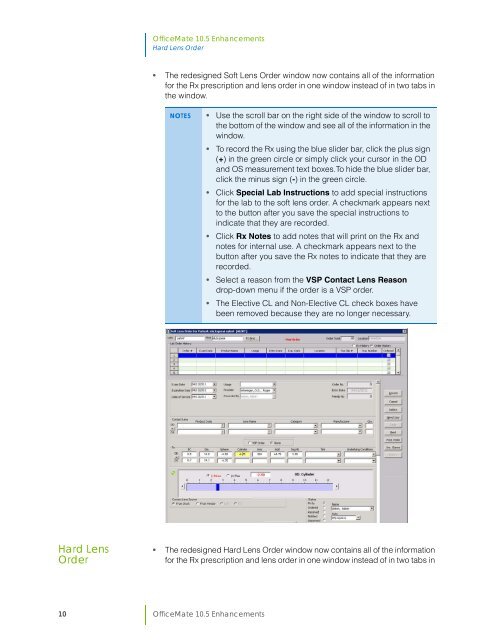 OfficeMate 10.5 Enhancements