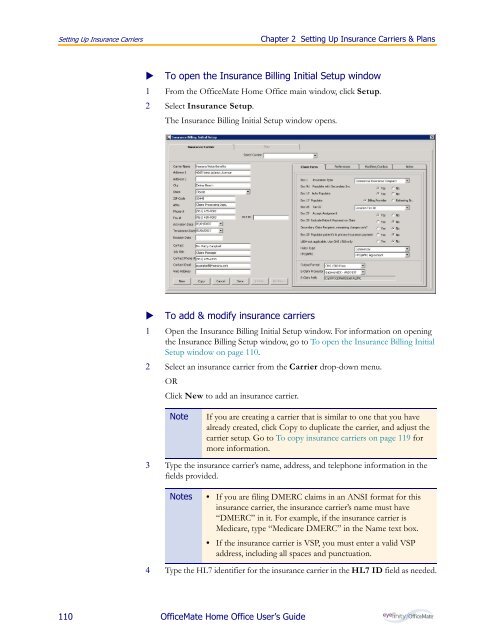 OfficeMate Home Office User's Guide - OfficeMate Software Solutions