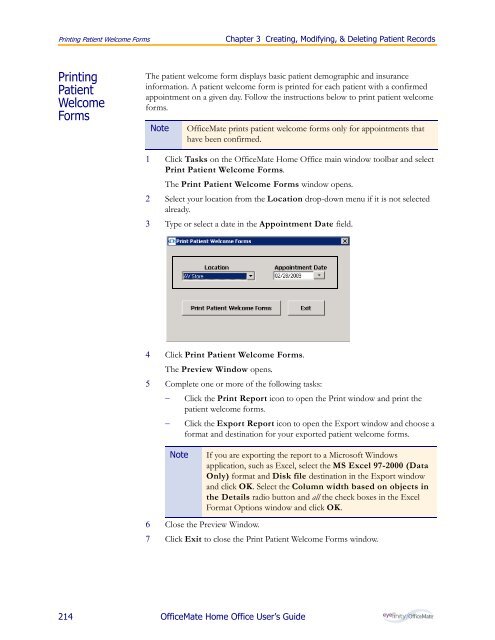 OfficeMate Home Office User's Guide - OfficeMate Software Solutions