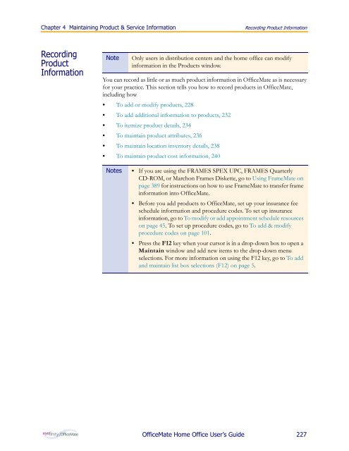 OfficeMate Home Office User's Guide - OfficeMate Software Solutions