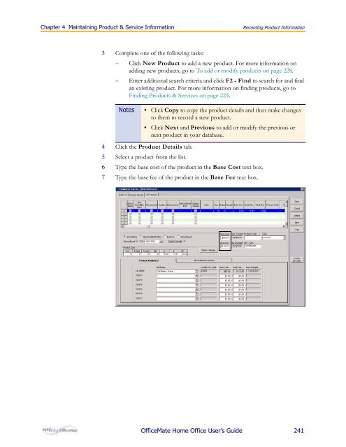 OfficeMate Home Office User's Guide - OfficeMate Software Solutions