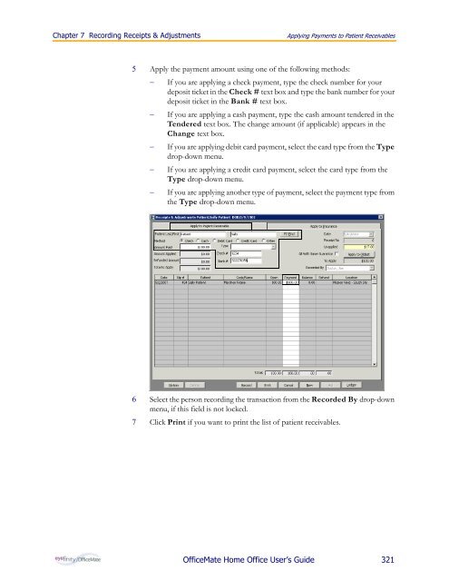 OfficeMate Home Office User's Guide - OfficeMate Software Solutions