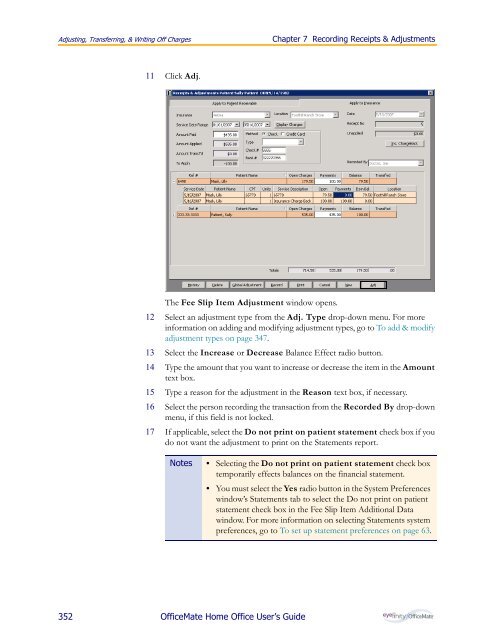 OfficeMate Home Office User's Guide - OfficeMate Software Solutions