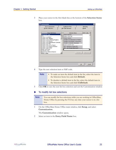 OfficeMate Home Office User's Guide - OfficeMate Software Solutions