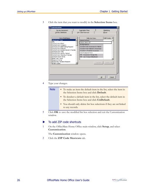 OfficeMate Home Office User's Guide - OfficeMate Software Solutions