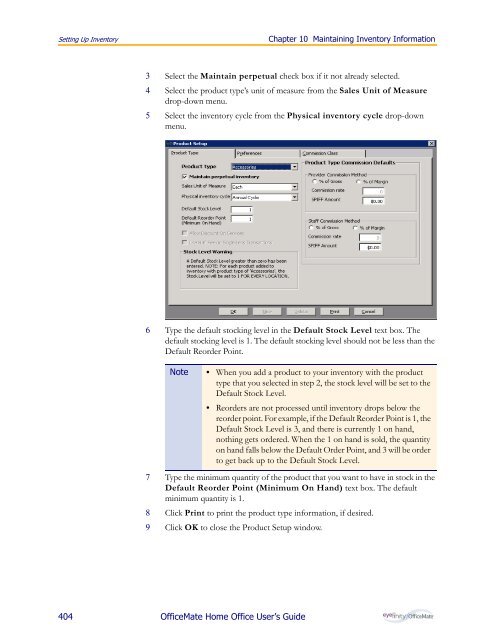 OfficeMate Home Office User's Guide - OfficeMate Software Solutions