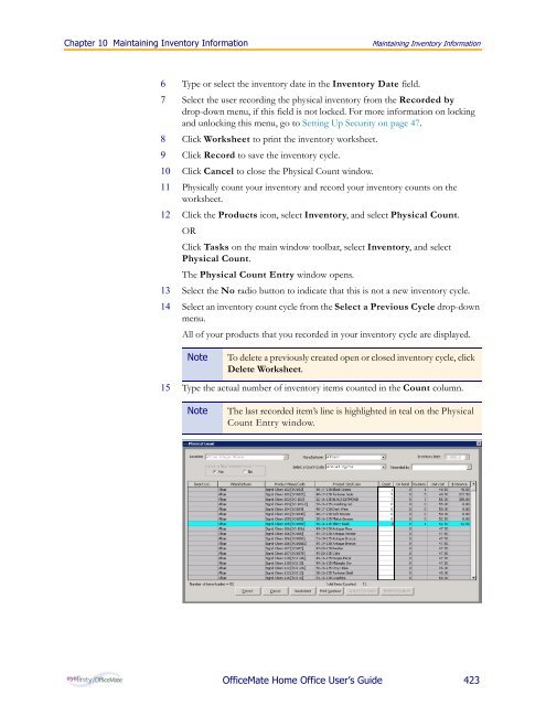 OfficeMate Home Office User's Guide - OfficeMate Software Solutions