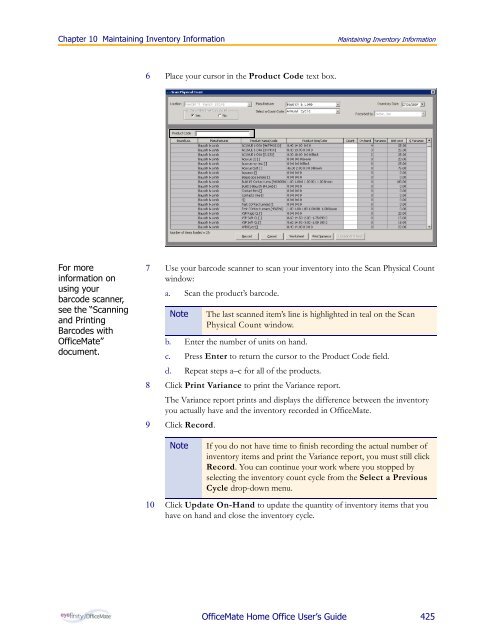 OfficeMate Home Office User's Guide - OfficeMate Software Solutions