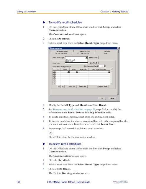 OfficeMate Home Office User's Guide - OfficeMate Software Solutions