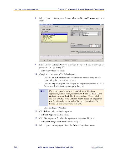 OfficeMate Home Office User's Guide - OfficeMate Software Solutions