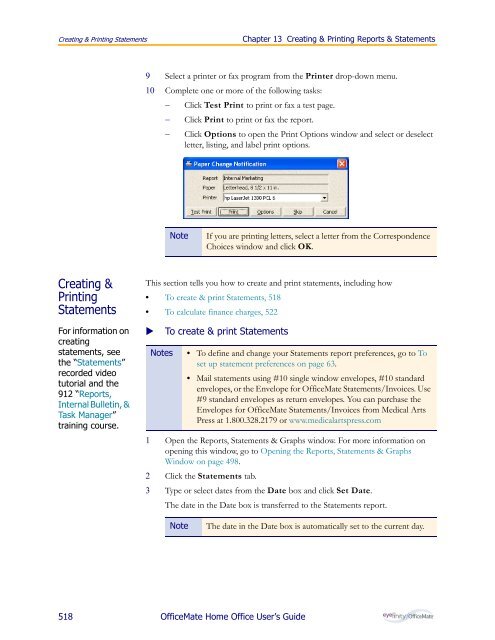 OfficeMate Home Office User's Guide - OfficeMate Software Solutions