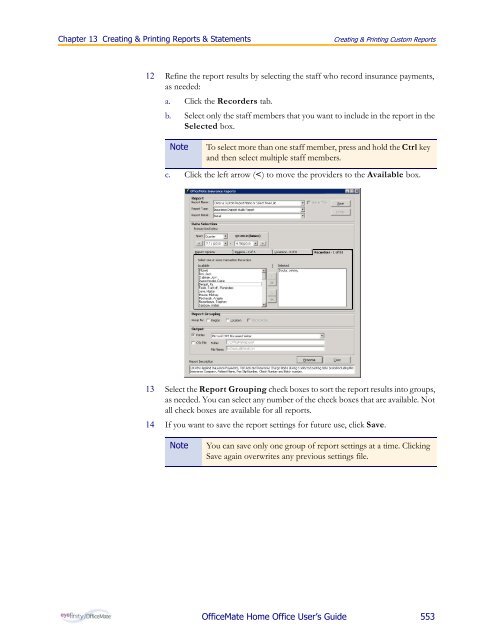 OfficeMate Home Office User's Guide - OfficeMate Software Solutions