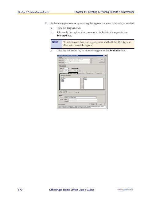 OfficeMate Home Office User's Guide - OfficeMate Software Solutions