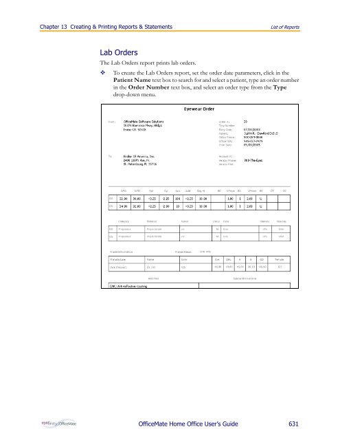 OfficeMate Home Office User's Guide - OfficeMate Software Solutions