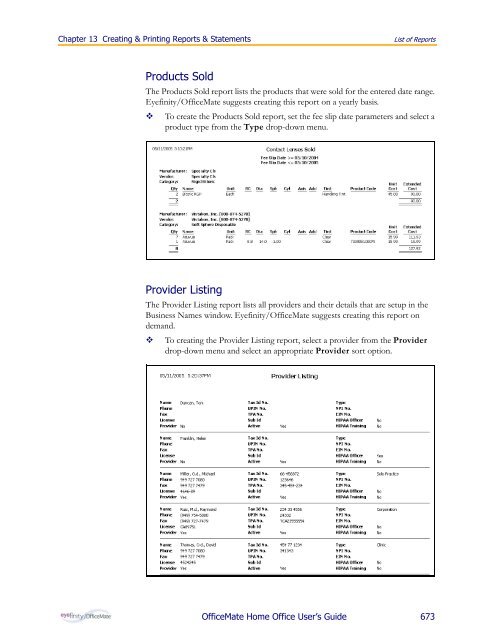 OfficeMate Home Office User's Guide - OfficeMate Software Solutions