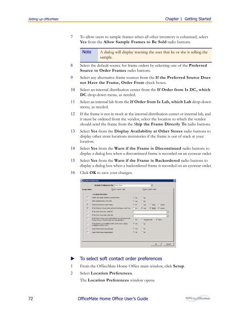 OfficeMate Home Office User's Guide - OfficeMate Software Solutions