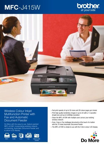 Brother MFC-J415W Printer Brochure - Office Printers