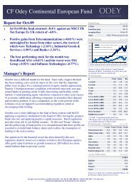 CF Odey Continental European Fund - Offshore-Rebates