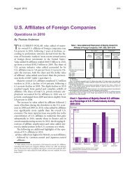 U.S. Affiliates of Foreign Companies: Operations in 2010 - Bureau of ...