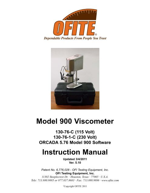 130-76-C - OFI Testing Equipment, Inc.