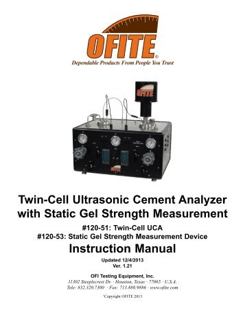 120-53 - Static Gel Strength Measurement - OFI Testing Equipment ...