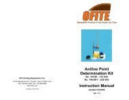 Aniline Point Determination Kit - OFI Testing Equipment, Inc.