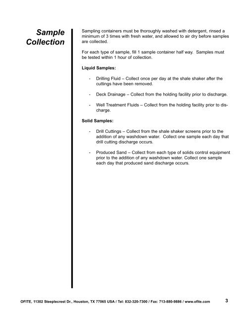 Static Sheen Test - Instruction Manual - OFI Testing Equipment, Inc.