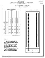 Cabinet Cable Management Assembly - OFS