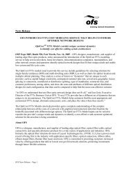 OFS Press Release Opticost FTTx Model Service FINAL