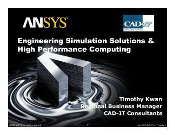 Engineering Simulation Solutions and HPC