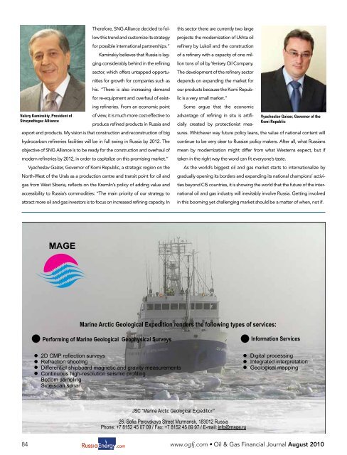 Russia - Oil & Gas Financial Journal