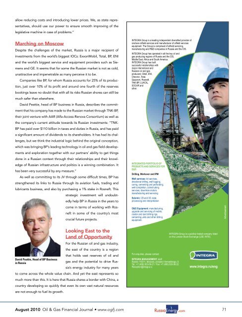 Russia - Oil & Gas Financial Journal