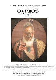 OGMIOS Newsletter 49 - Foundation For Endangered Languages