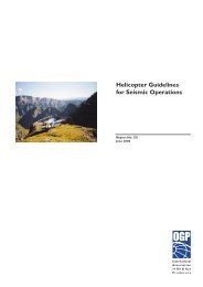 Helicopter Guidelines for Seismic Operations - OGP