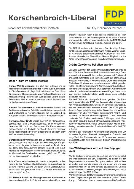 Korschenbroich Liberal Fdp Korschenbroich