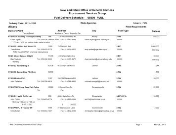 Attachment 9 - Delivery Schedule - New York State Office of General ...