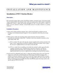 Installation and Maintenance Procedures - Ogura Industrial Corp