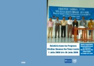RelatÃ³riu kona-ba Progresu Direitus Umanus iha Timor-Leste: 1 ...