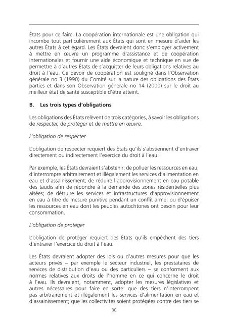 Le droit Ã  l'eau - Office of the High Commissioner for Human Rights