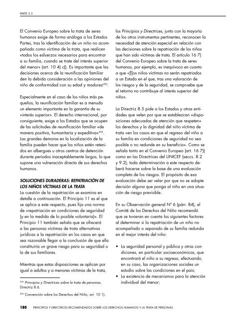 Principios y directrices recomendados sobre Derechos Humanos y