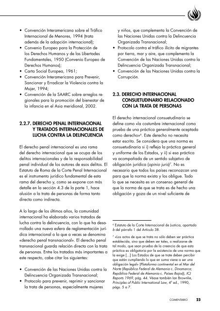 Principios y directrices recomendados sobre Derechos Humanos y