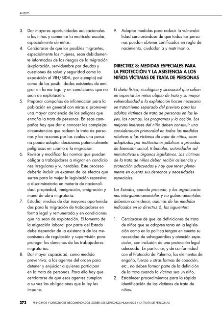 Principios y directrices recomendados sobre Derechos Humanos y