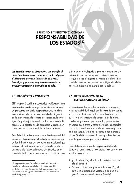 Principios y directrices recomendados sobre Derechos Humanos y