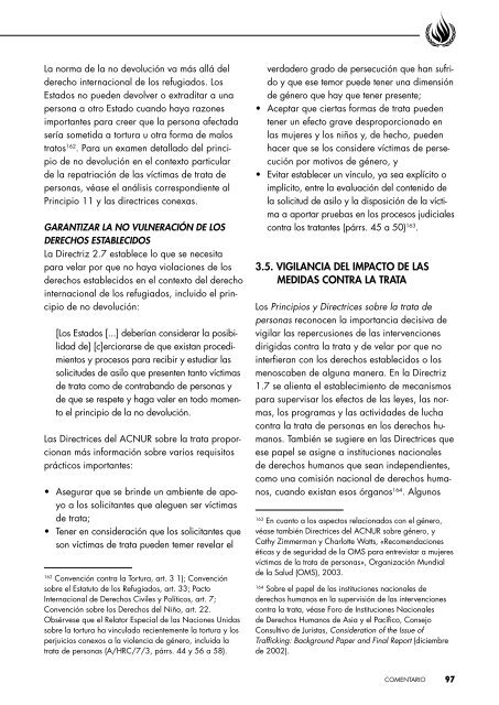 Principios y directrices recomendados sobre Derechos Humanos y