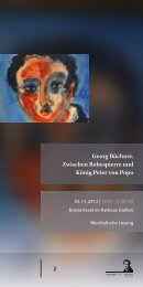 Georg BÃ¼chner. Zwischen Robespierre und KÃ¶nig Peter von Popo