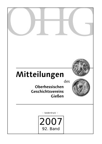 Beitrag lesen... (pdf: ca. 5.5 M) - Oberhessischer Geschichtsverein ...
