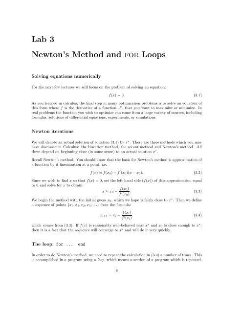 Introduction to Numerical Math and Matlab ... - Ohio University