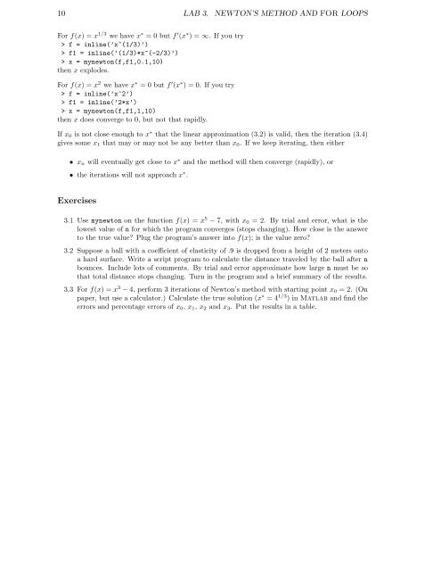 Introduction to Numerical Math and Matlab ... - Ohio University