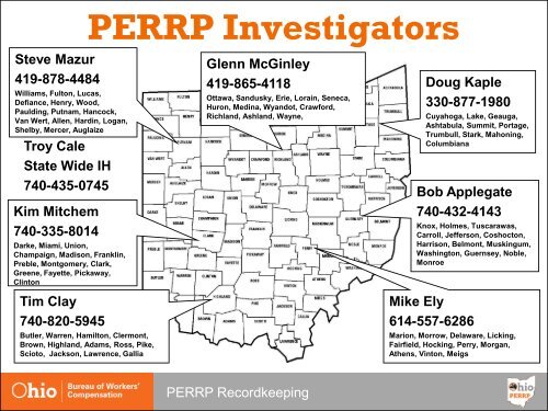 PERRP Recordkeeping - Ohio Bureau of Workers' Compensation