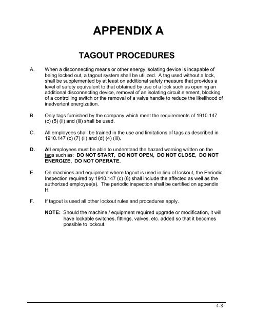 Lockout / Tagout - Ohio Bureau of Workers' Compensation